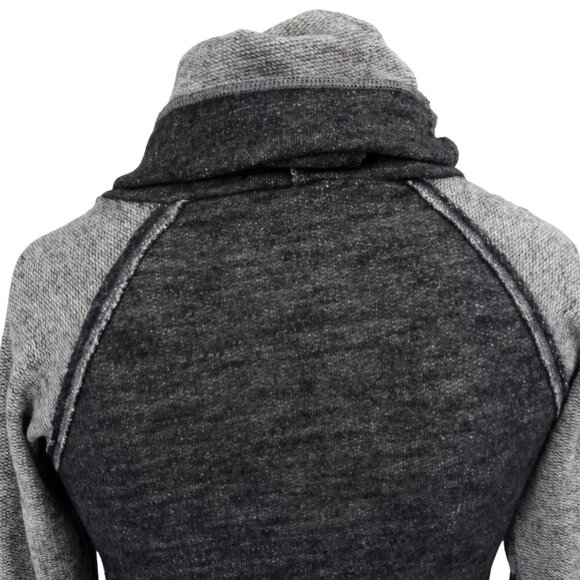 Kuhl Nova Cowl Neck Long Sleeve Raglan Sweater Sweatshirt Size XS Gray Wool - Picture 9 of 12